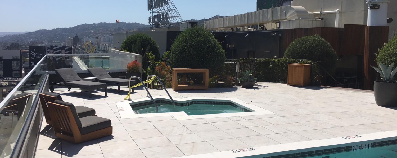 W Hotel Porcelain Pavers Pool Deck 03