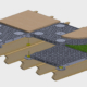 Tile Tech Hex Tray Turf Tray on JOIST ISO